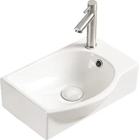 Mexen Mista lavabo da appoggio sinistro 40 x 28 cm, bianco - 22174000L