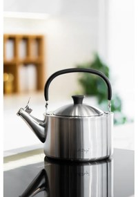 Bollitore in acciaio inox smerigliato con stantuffo , 1,5 l Diamante - Vialli Design