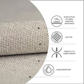 Letto boxspring beige con contenitore 180x200 cm Novento - Maison de Rêve