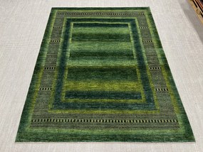 Loribaft Tappeto persiano 220 x 280 Verde (Iran) Annodato A Mano
