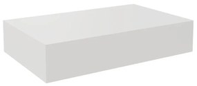 Mensola a muro Singolo SPACEO dritto in mdf L 40 x H 8 x P 25 cm bianco