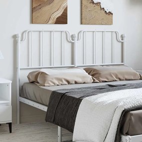 Testiera İn Metallo Bianco 150 Cm /