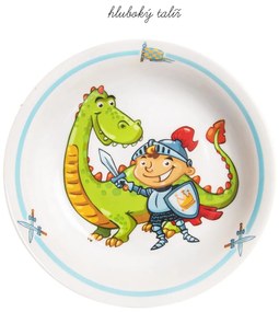 Set da pranzo per bambini in porcellana a 3 pezzi Knight - Orion