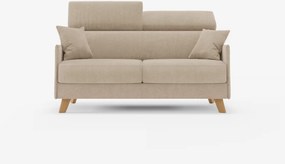 Sole divano letto matrimoniale design compatto - poggiatesta reclinabili e 100% sfoderabile in tessuto smacchiabile T23