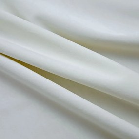 Tenda Oscurante con Anelli in Metallo Velluto Crema 290x245 cm
