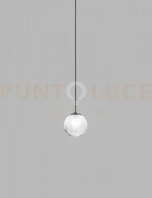 Puppet sospensione p bianco sfumato nero opaco 1 luce attacco g9