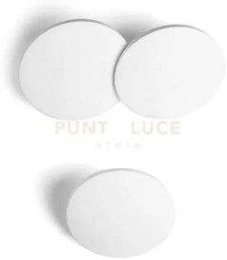 Patra applique da parete 2 luci attacco gx53 in gesso bianco 148cm