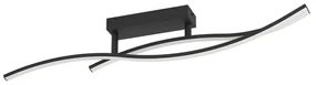 Plafoniera LED bagno e garage Grisolia, nero6 cm, 1500 lumen EGLO