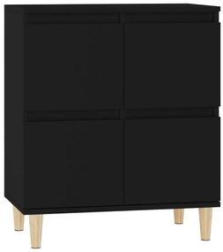 Credenza nero 60x35x70 cm in legno multistrato