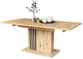 LEONEL Rovere Artisan – TAVOLO MODERNO ALLUNGABILE FINO A 180 cm!