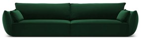 Divano verde scuro con rivestimento in velluto 248 cm Vanda – Mazzini Sofas