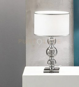 Lume piccolo tebe fume'  e cromo 1 luce attacco e14 d.25cm