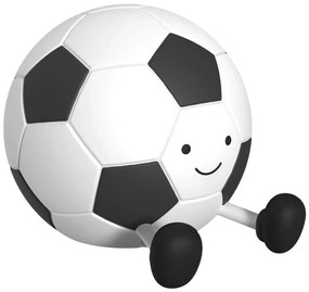 Lampada LED dimmerabile per bambini FOOTBALL LED/2W/5V USB 1200 mAh bianco/nero