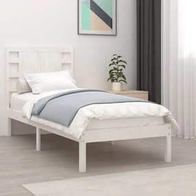 Giroletto Bianco İn Legno Massello 75x190 Cm Small Single /