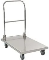 Carrello di Trasporto Argento 82x53x86 cm Acciaio Inossidabile 50919