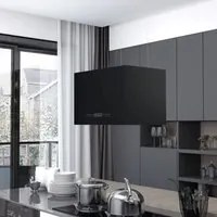 Cappa da Cucina ad Isola Sospesa LCD Sensore 55 cm in Acciaio 51022