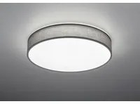 Plafoniera Led Paralume Tessuto Grigio Lugano 60 cm Trio Lighting