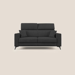 Pegaso divano letto con poggiatesta reclinabili e rivestimento T02 nero