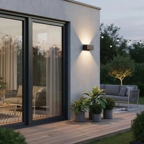 Ideal Lux - Applique a LED da esterno ATOM LED/25W/230V IP54 marrone