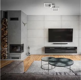 Plafoniera a LED 10W/230V 3000K cromo satinato