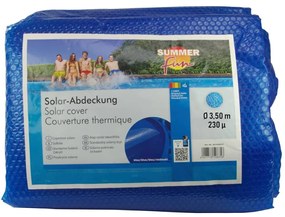 Summer Fun Copertura Solare per Piscina Rotonda 350 cm in PE Blu