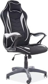 Sedia da ufficio Zenvo nera e grigia – 66x48x122 cm