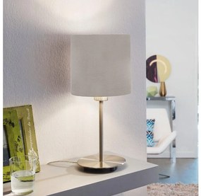 Eglo 54745 - Lampada da tavolo ANADIA 1xE14/40W/230V taupe/cromo opaco