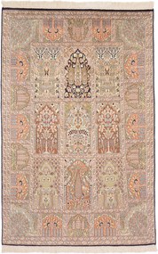 Cashmere Silk Tappeto orientale 120x190 (Indian) Annodato A Mano
