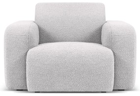 Poltrona grigio chiaro in tessuto bouclé Molino - Micadoni Home