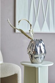 Vaso argentato in gres (altezza totale 29 cm) Bobby – Bloomingville