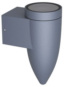 Applique da Parete a Cono per esterni, IP65 GU10 - Grigia Colore del corpo Grigio