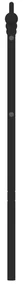 Testiera in metallo nero 135 cm