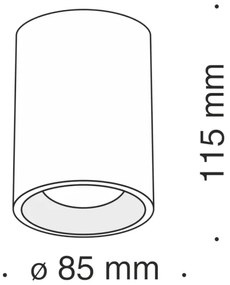 Maytoni C012CL-01B - Faretto SLIM 1xGU10/50W/230V nero