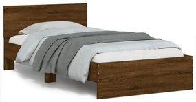 Giroletto testiera rovere marrone 100x200 cm legno multistrato