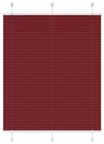 Tenda Plissettata Rosso Bordeaux 105x150 Cm Larghezza Tessuto /