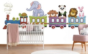 Carta da parati – Trenino con animali