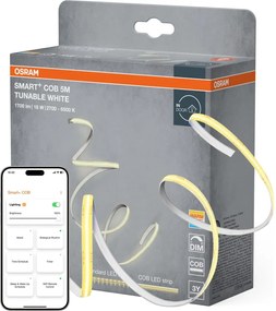 Osram - Striscia LED dimmerabile SMART+ COB 5 m, 18 W, 230 V, 2700–6500 K, Wi‑Fi