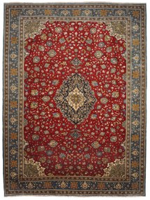 Ghom Tappeto 310 x 410 Rosso (Iran) Annodato A Mano