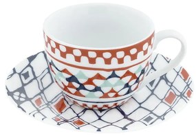 Set di 6 tazze in porcellana con piattini Goji - Villa Altachiara