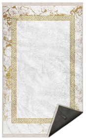 Tappeto in bianco-oro 160x230 cm - Mila Home