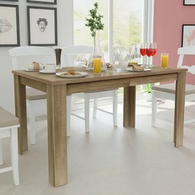 Tavolo Da Pranzo 140x80x75 Cm Rovere /