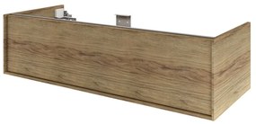 Mobile da bagno sospeso sotto lavabo L 120 x H 32 x P 48 cm rovere satinato, 1 cassetto SENSEA Neo Frame