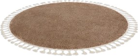 Tappeto BERBER 9000 cerchio beige Frange berbero marocchino shaggy