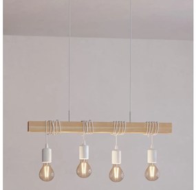 Eglo 43704 - Lampadario a sospensione con cavo TOWNSHEND 4xE27/60W/230V