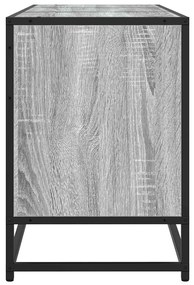 Mobile tv grigio sonoma 150x35x41cm in truciolato e metallo