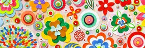 Stampa su tela – Astrazione di fiori