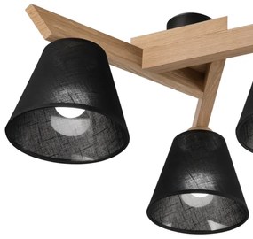 Brilagi - LED  Lampadario a plafone ANTHONY 3xE14/40W/230V quercia/nero