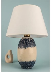 Lampada da tavolo RAMZES 1xE27/40W/230V beige/blu