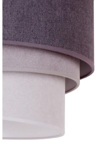 Duolla - Lampadario a sospensione con filo TRIO 1xE27/15W/230V diametro 45 cm antracite/grigio/bianco