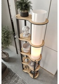 Lampada da terra con ripiani NOTO 1xE27/40W/230V beige/nero